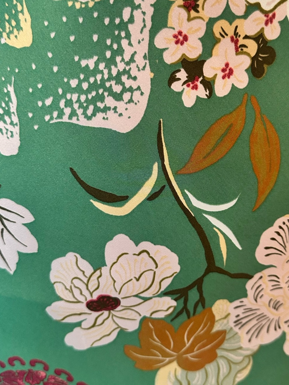 NWT Zara Women’s Size Small - Green Floral Slip Dress - V-Neck Maxi - Picture 8 of 8